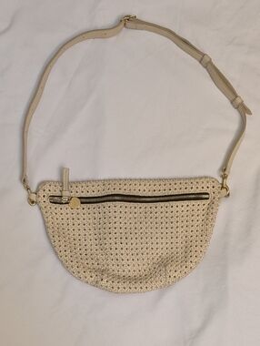 Clare V Grande Fanny Cream Rattan